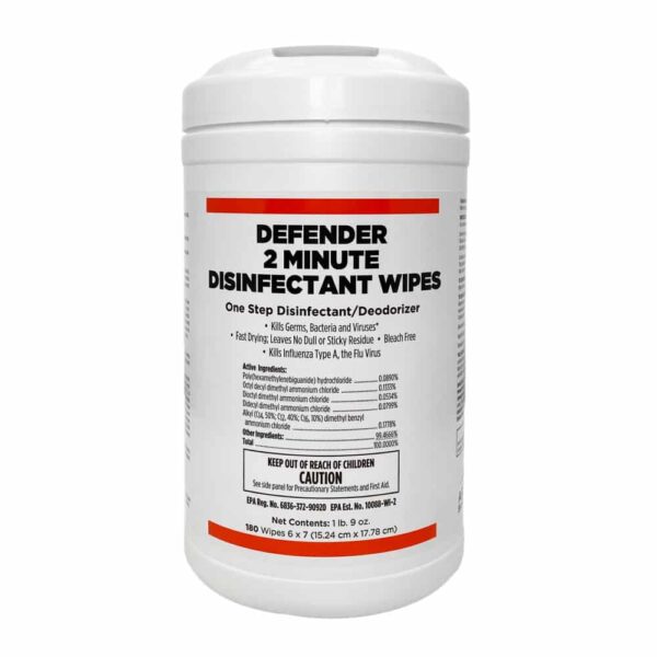 Defender 2 Min Disinfectant Wipes