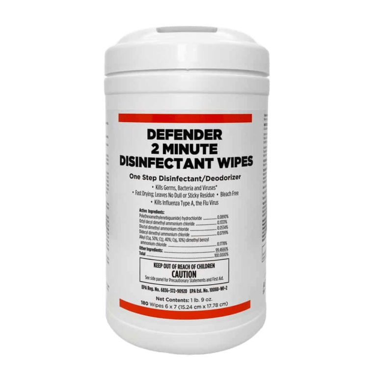 Defender 2 Minute Disinfectant Wipes