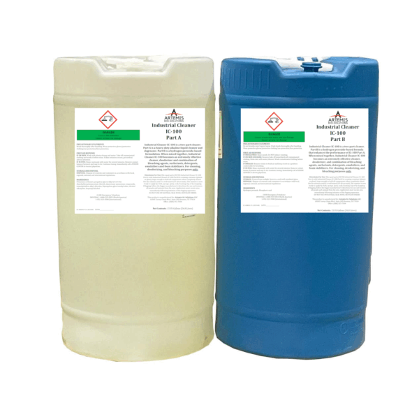 Artemis Industrial Cleaner IC-100 - 30 Gal kit [ 15 gallons Part A and 15 gallons Part B] Drums